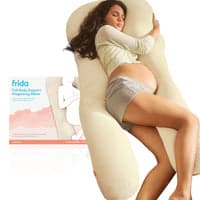 Frida Mom Full Body Support Pregnancy Pillow in ivory