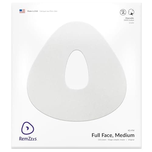 RemZzzs Full Face CPAP Mask Liners K2-FM 30-count box
