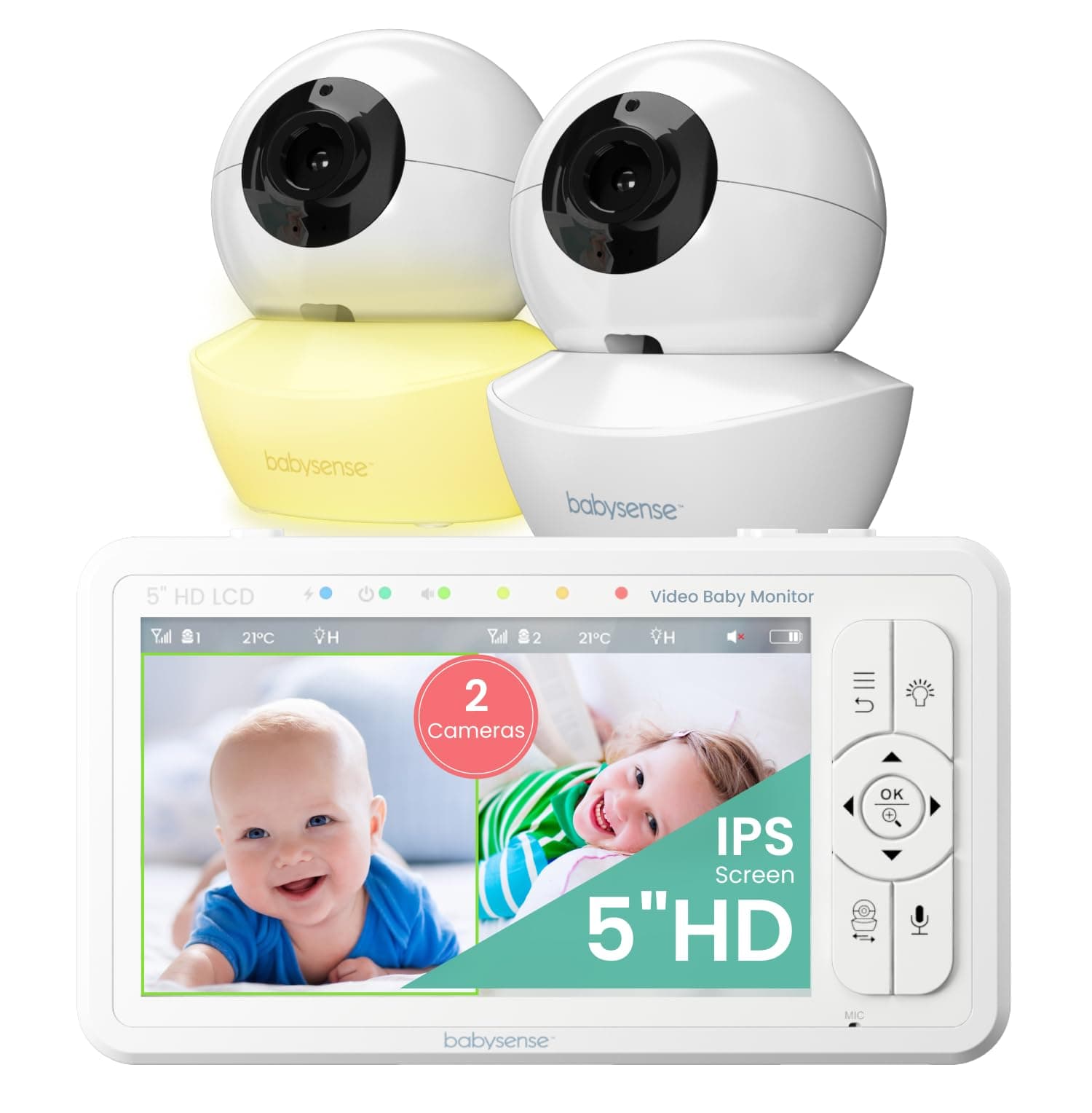 Babysense Babysense Video Baby Monitor (Split-Screen)