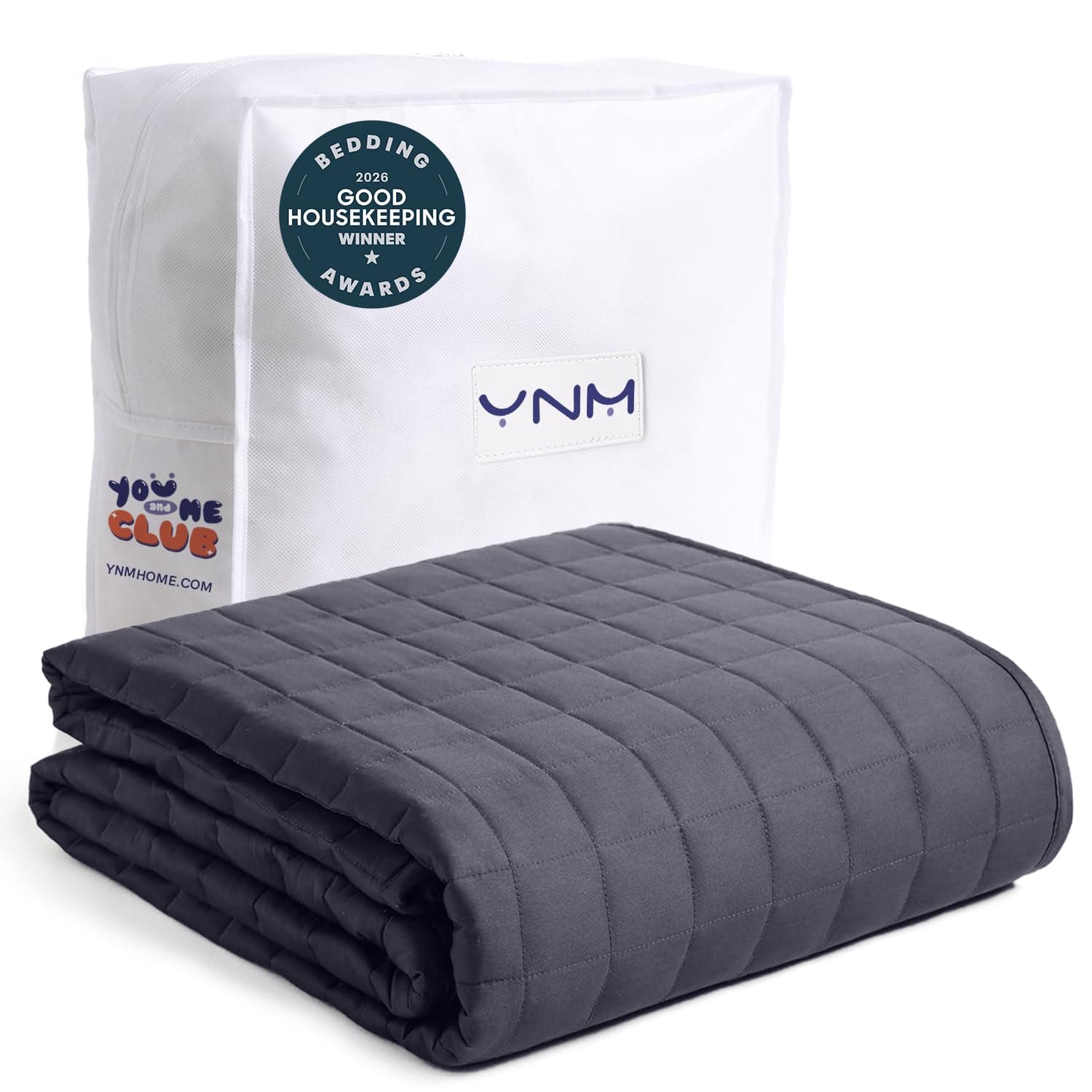 YnM Weighted Blanket 15 lb (Queen 48 — image 1