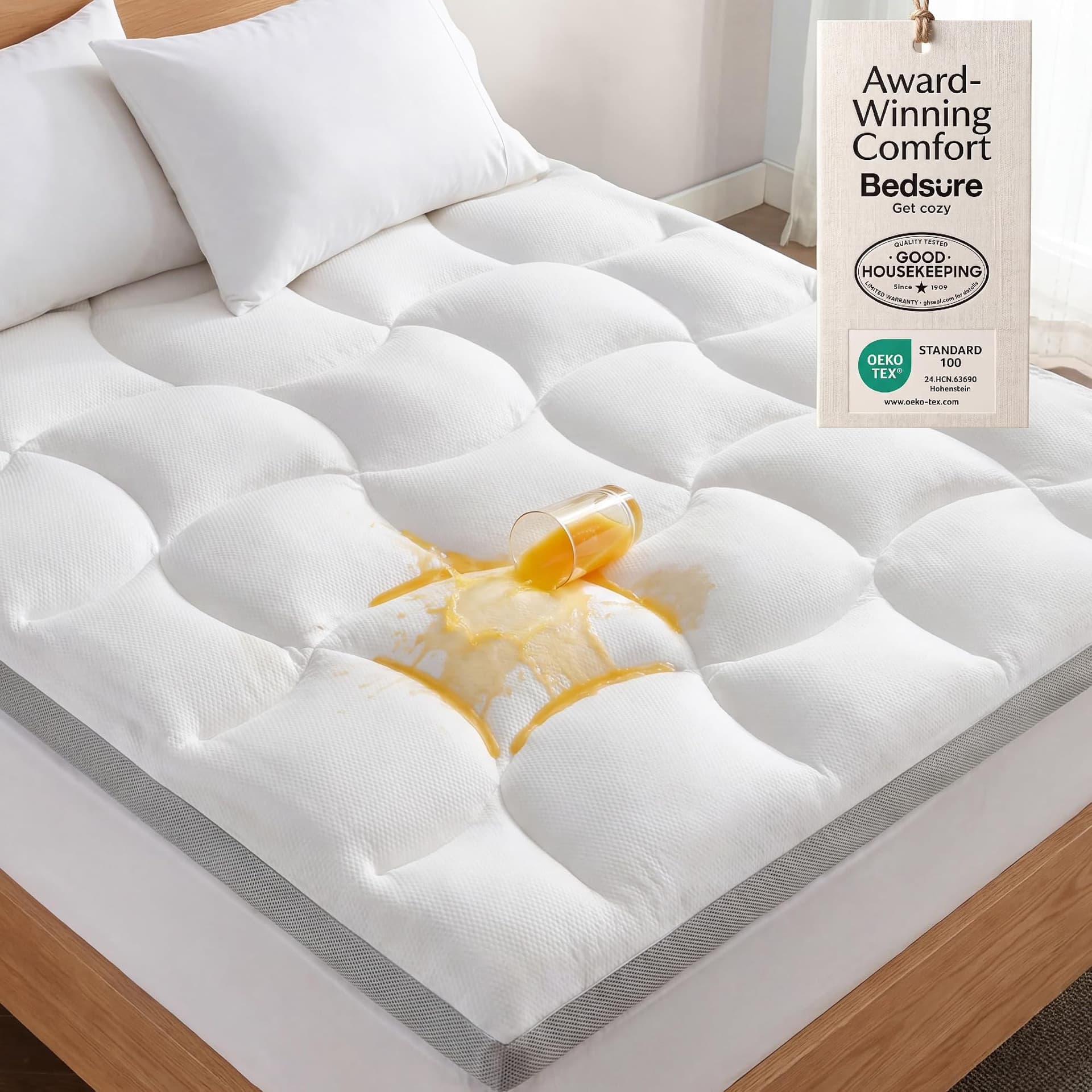 Bedsure Bedsure 3-Inch Gel Memory Foam Topper