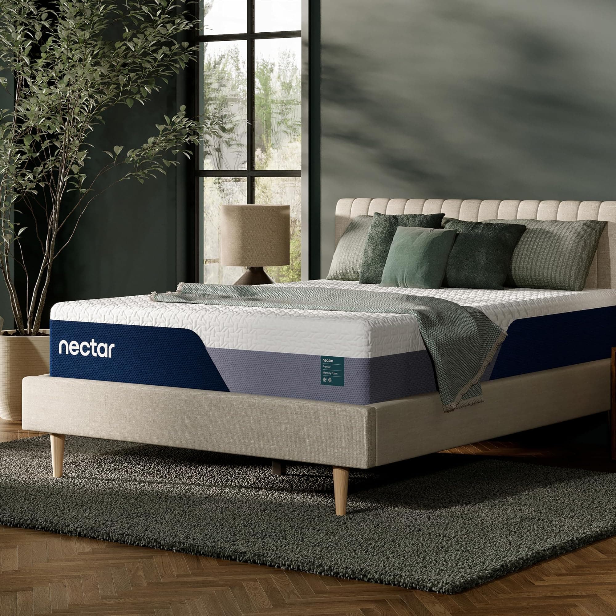Nectar Premier 13-inch memory foam mattress in queen size