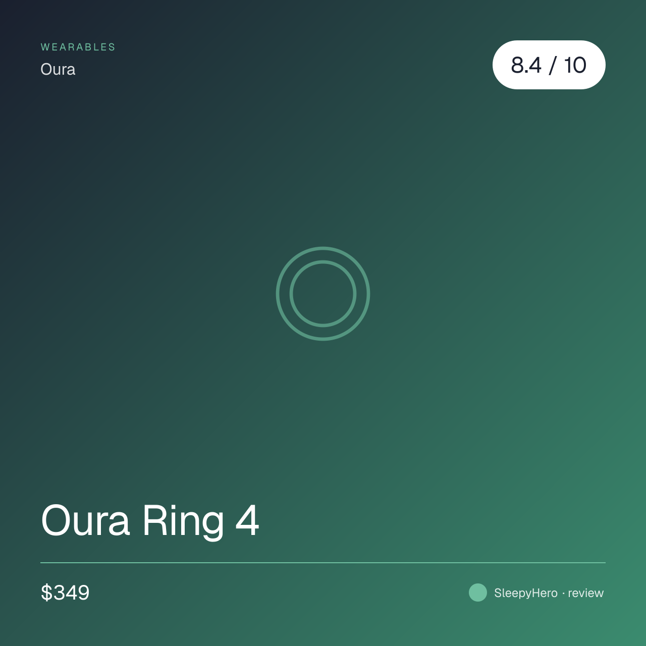 Oura Ring 4 — sleep-tracking smart ring (review)