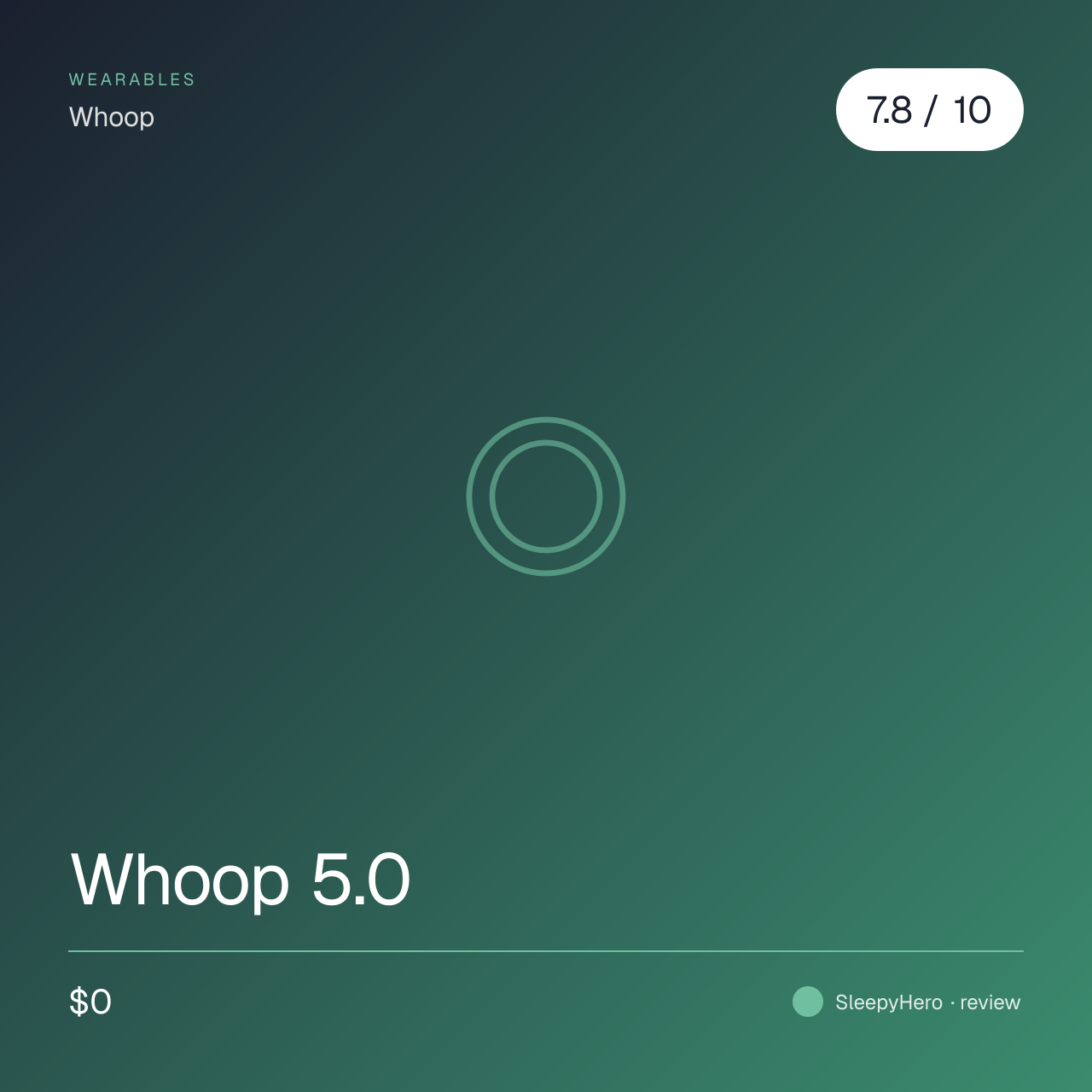 Whoop 5.0 — recovery & sleep wearable (review)