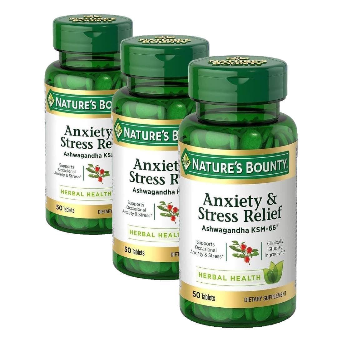 Nature's Bounty Ashwagandha 470mg 60-count bottle
