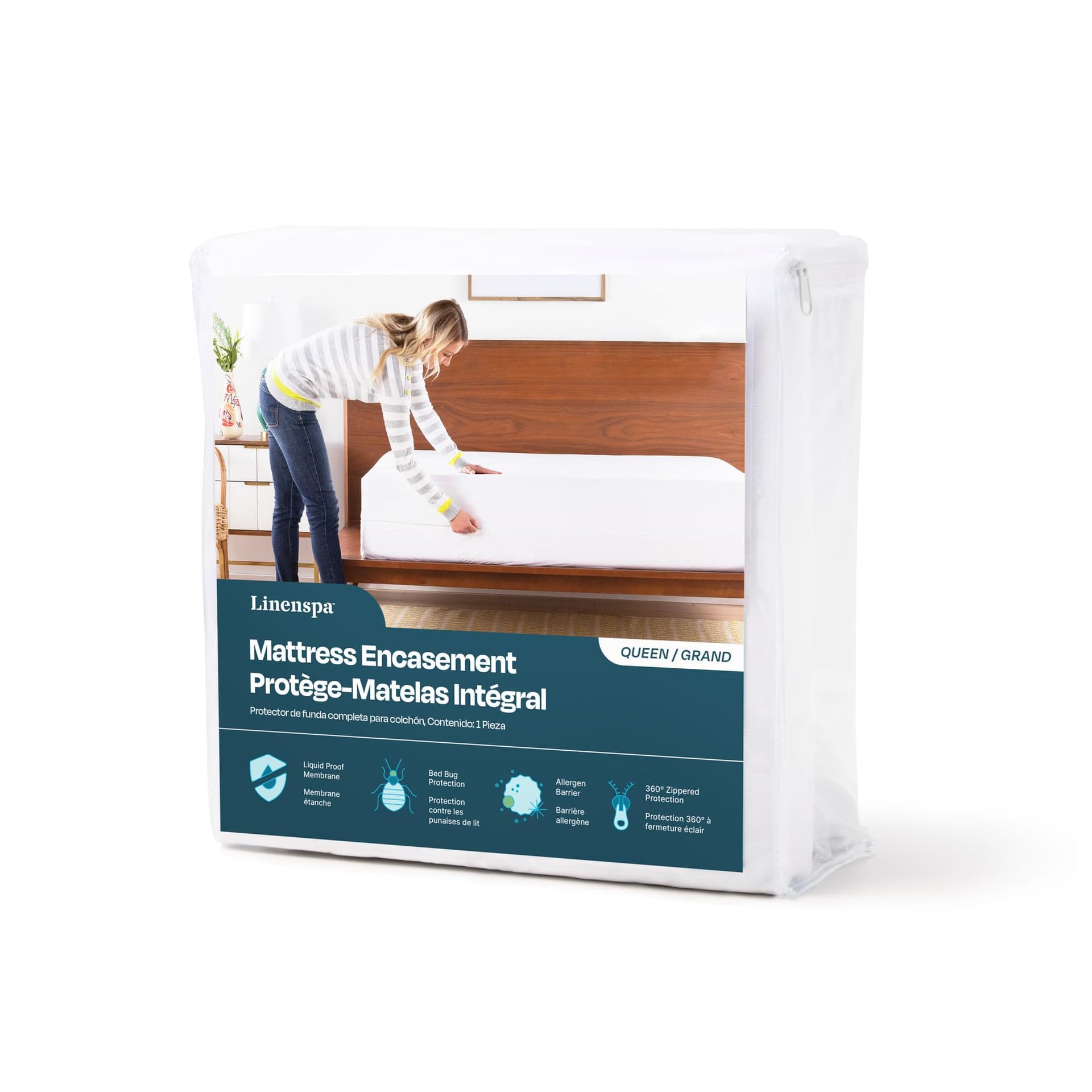 Linenspa Linenspa Zippered Encasement Protector