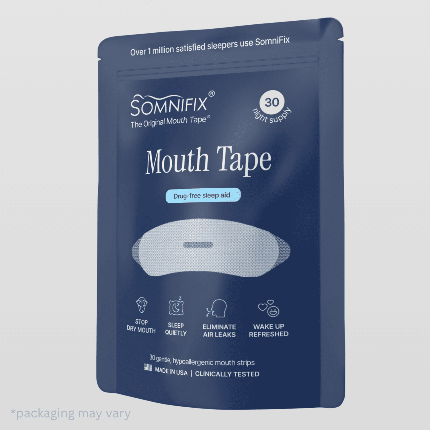 SomniFix Mouth Strips 30-pack pouch