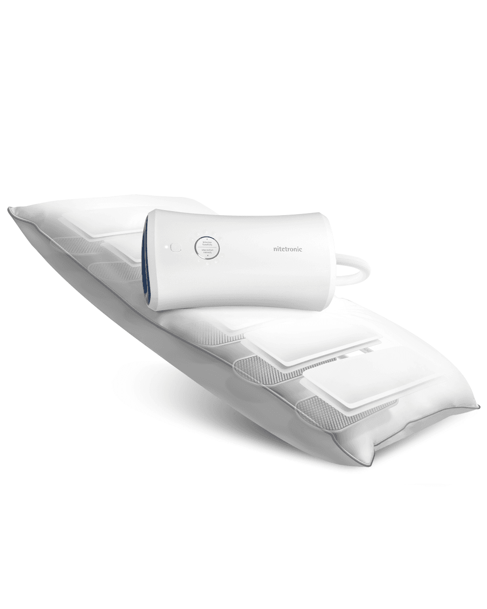Nitetronic Z6 smart anti-snore pillow with control unit